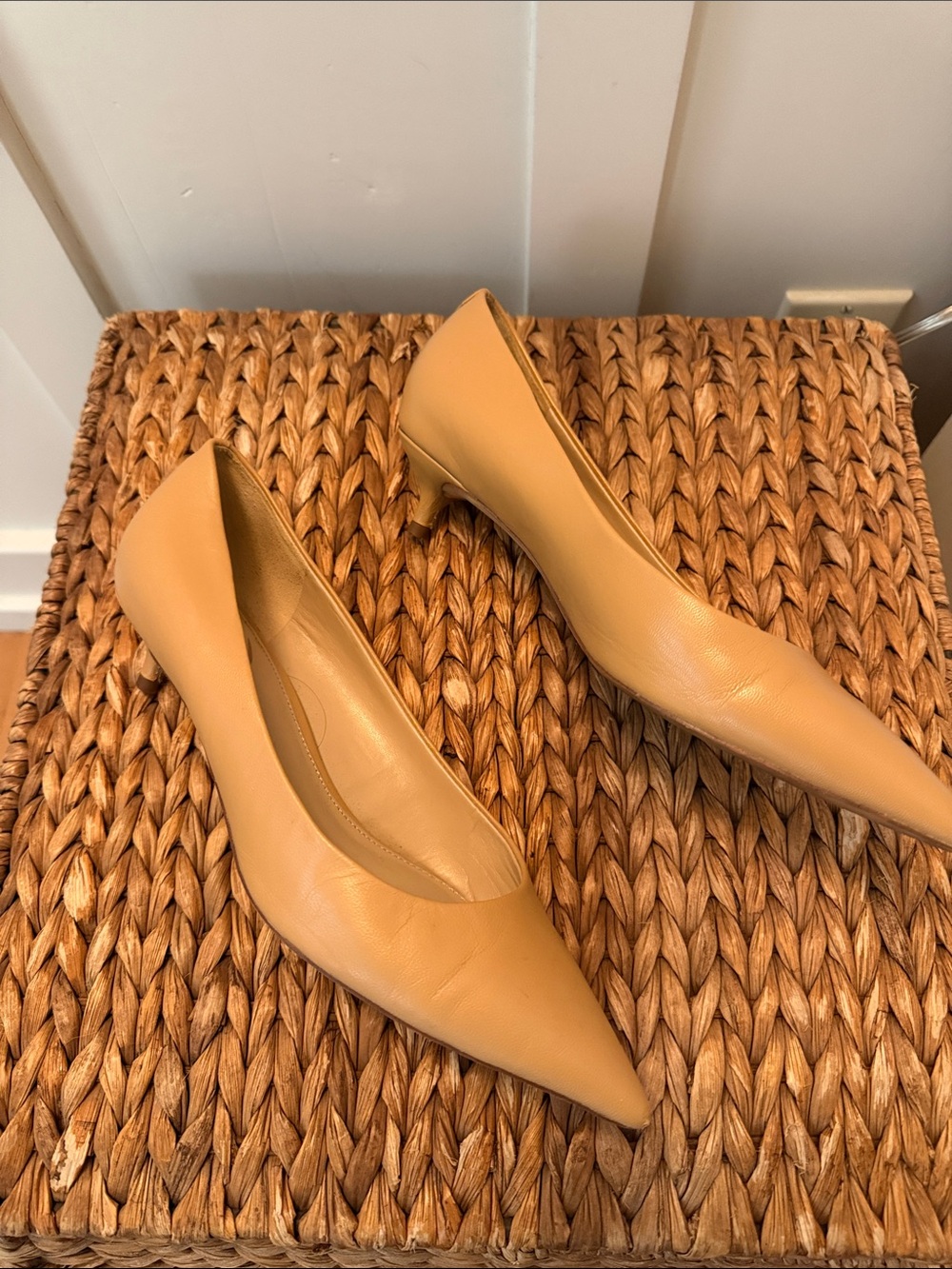 Classic Pointed Toe Women’s Pumps - Tan